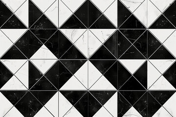 gemoetric black and white tiled floor pattern (3)