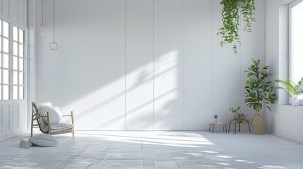 newly installed empty wardrobes for clothes in white tones, showcasing their clean lines and spacious interiors awaiting organization.