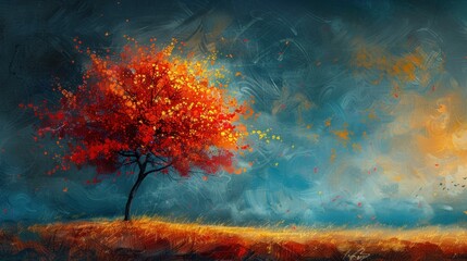 A burst of color on a solitary canvas, awaiting your vision.