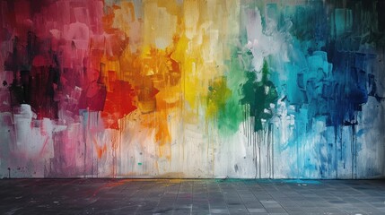 A splash of color on a vacant wall, inviting your imagination.