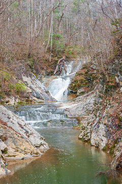 Lace Falls at Natural Bridge State Park.Virginia.USA