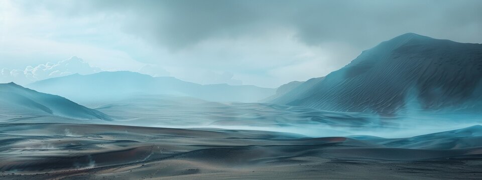 landscape photography, futuristic, muted colors