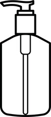 Hand Sanitizer Outline Icon
