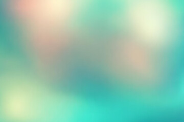 Fototapeta premium Abstract gradient smooth Blurred Bokeh Turquoise background image