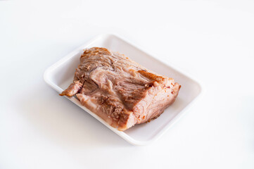 焼き目をつけた豚肩ロース肉