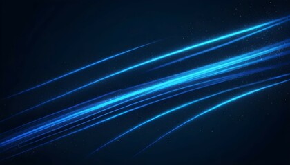 Abstract bright blue glitter lines background with glittery shine motion speed stripes