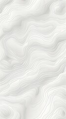 White topographic line contour map seamless pattern background with copy space