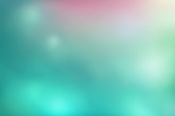 Fototapeta premium Abstract gradient smooth Blurred Bokeh Turquoise background image