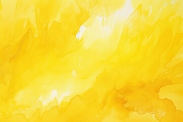 Yellow abstract watercolor stain background pattern