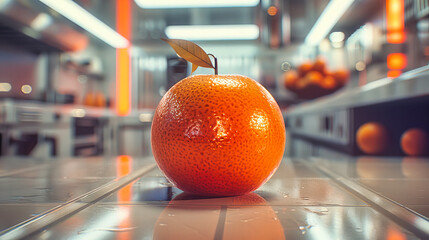 Bright Oranges and Fresh Fruits, Healthy Eating and Vitamin-Rich Diet, Colorful Display - obrazy, fototapety, plakaty
