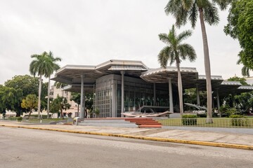 Havana Museum and Granma Memorial with battleship insied
