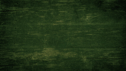 Abstract old brown rustic green colored painted dark grunge grain wooden timber hardwood wall or...