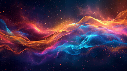 Colorful wave background