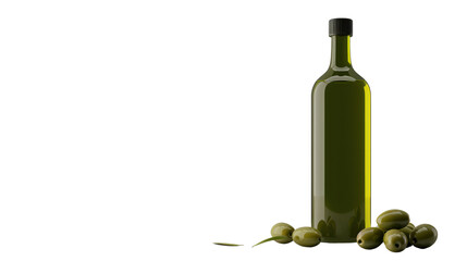 Obraz premium Wine bottles and wine results on a white background 
