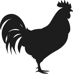 rooster chicken silhouette