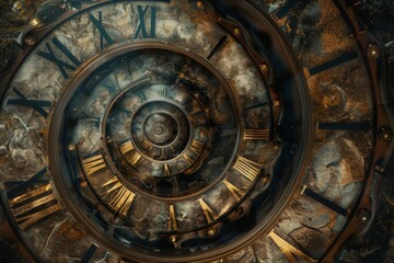 Structures of Time: From Moment to Moment - obrazy, fototapety, plakaty