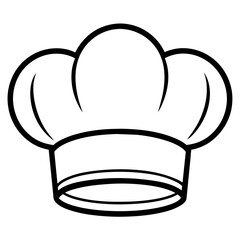 chef hat with sign - vector illustration