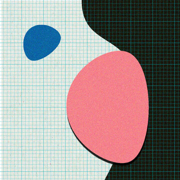 square background with free forms