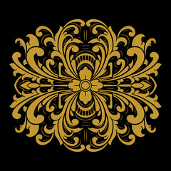 Vector frame ornament vintage classic element decoration