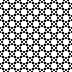 Black and white seamless abstract pattern. Background and backdrop. Grayscale ornamental design.