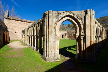 San Juan de Duero cloister ruins in Soria - 775191528