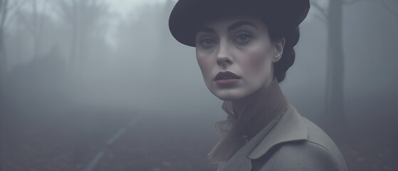 Victorian murder mystery. A tough beautiful woman detective in the fog searching for clues in...
