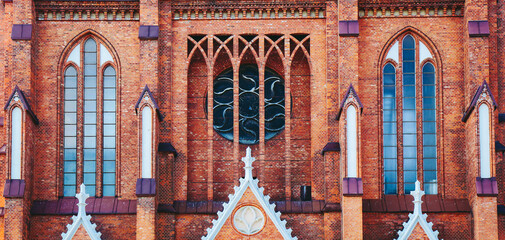 Gothic sacral architecture in Bialystok - obrazy, fototapety, plakaty