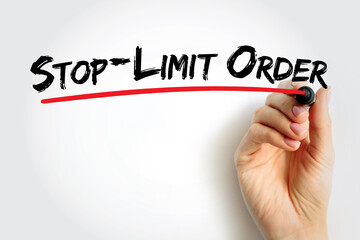 Stop-limit Order - conditional trade that combine the features of a stop loss with those of a limit...