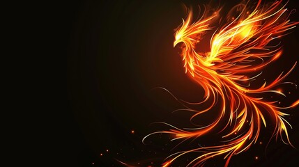 Beautiful Phoenix simple background