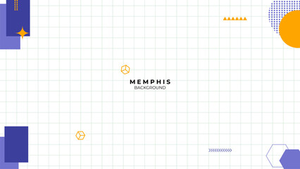 abstract geometric background with memphis elements retro style