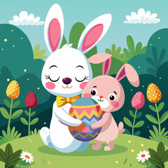 cute-bunny-in-the-garden-with-easter-egg-rabbit-cl