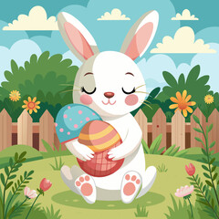 cute-bunny-in-the-garden-with-easter-egg-rabbit-cl