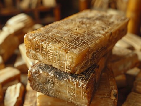 Sumerian Cuneiform Tablets Preserving the Oldest of Stories The script blurs into clay