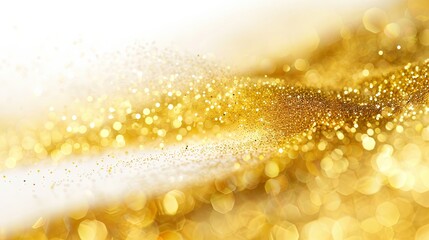 golden background with snowflakes