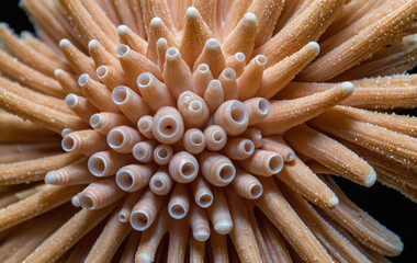 Macro photography of seashell coral underwater plant life