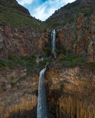 Oak Creek Canyon Spring Flooding in Northern Arizona Video, America, USA. waterfalls, falls, 
