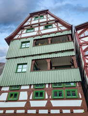 Alte Fachwerkhäuser im Fischerviertel, Ulm, Baden-Württemberg, Deutschland - 775213519