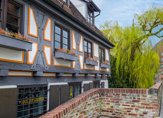 Alte Fachwerkhäuser im Fischerviertel, Ulm, Baden-Württemberg, Deutschland - 775213901