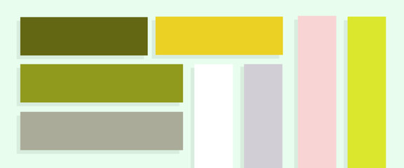 Obraz premium Cool and warm tone vibrant spring/summer color palette for web, graphic, banner design etc.