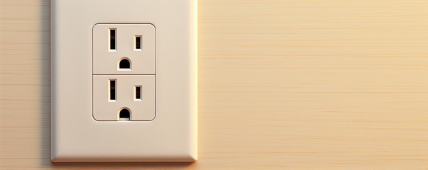 Close-up image of a dual electrical outlet