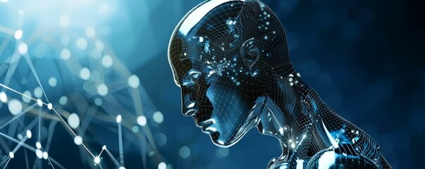 Artificial intelligence revolution, machines that learn and evolve - obrazy, fototapety, plakaty