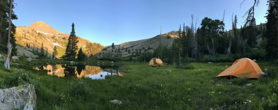 Backcountry camping, off the grid, solitude sought