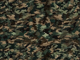 Seamless Army Green Camouflage Texture: Perfect for Hunting and Military Designs