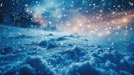 Stars falling like snow, solid color background, 4k, ultra hd - obrazy, fototapety, plakaty