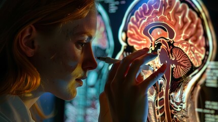 Obraz premium Exploring the brain, the final frontier of human anatomy