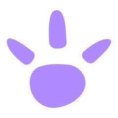 animal paws vector illustration design