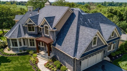 reliable roofing construction companies specializing in quality installations and repairs. Local experts offering skilled craftsmanship and trusted services - obrazy, fototapety, plakaty