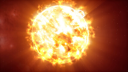 3d rendering-Meteors and Large asteroid heading the sun, Close view
3d rendering cinematic view,...