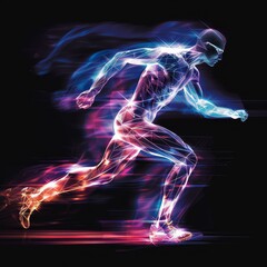 The physics of sports, motion and force in harmony - obrazy, fototapety, plakaty