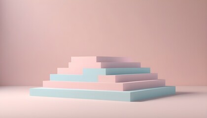 abstract colorful stairs
